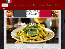 Tablet Screenshot of dantesplace.com
